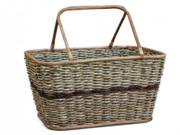 SZÖGLETES KOSÁR RATTAN