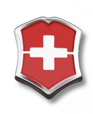 Jelvény-pajzs, victorinox-emblem, piros