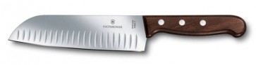 Kés,santoku, paliszander, hullám él