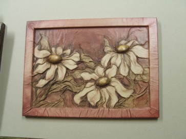 Bõrkép,margaréta-30x40cm-fekvõ