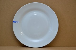 Porcelán lapostányér 27cm kerek alba