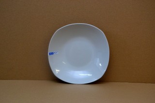Porcelán mélytányér 23cm szögletes alba