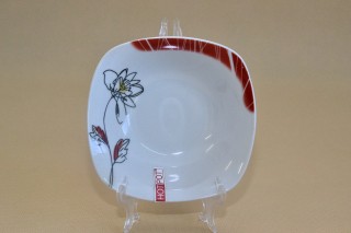 Porcelán szögl. salátástálka 15cm tivoli