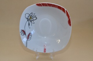 Porcelán szögl. salátástál 23cm tivoli