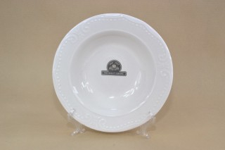 Porcelán mélytányér 23cm kerek classic