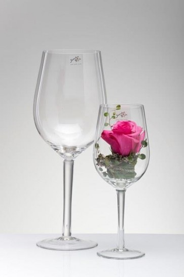 Üveg talpas pohár 30x9cm átlátszó