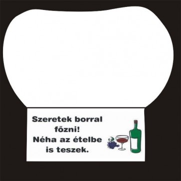 Szakácssapka/ Szeretek borral