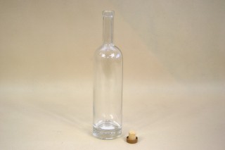 üveg palack parafa dugóval (750ml)