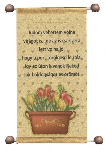Papírtekercs/ Édesanya virágos