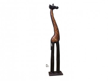Zsiráf-Elefánt 60cm(alapanyaga:Fa) (D)barna