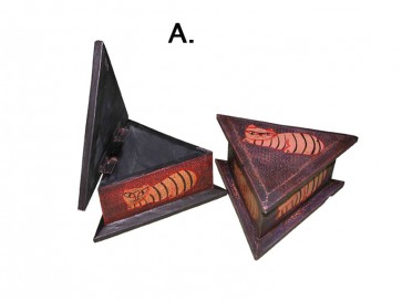 Háromszög alakú doboz (alapa: Fa) A - macska