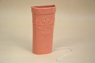 Párologtató domb. liliom mintás terracotta 9*4*18,5cm (kampóval)