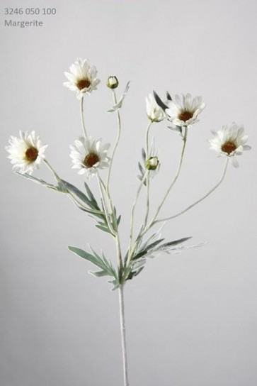 Selyemvirág Margaréta mûanyag 50cm fehér
