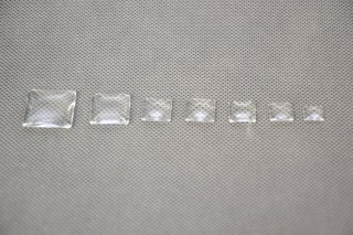 üveg lencse szögletes 10*10mm