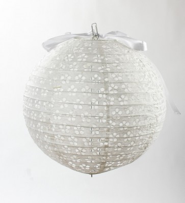 LAMPION CSIPKÉS FEHÉR    25