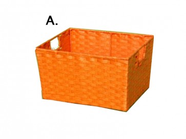 Színes fiók fém füllel XL (A) narancs