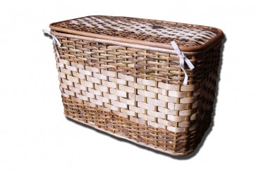 Rattan láda bamboo dekorral III