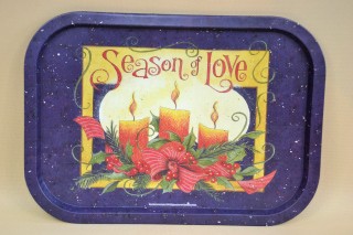 Fém tálca szögletes 40*28cm season of love