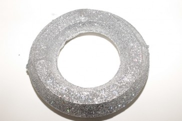 DRÓT KOSZORÚ EZÜSTGLITTER20