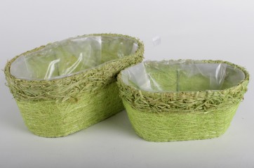 RAFFIA KASPÓ*2 OVÁL ZÖLD 22