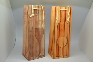 Dísz italtasak 'prémium' wood dekor szalagfüles 2f