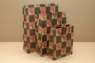Dísztasak retro 25*20*8 cm 'daisy flowers'