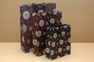 Dísztasak retro 25*20*8 cm 'blue daisy'