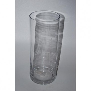 Üveg váza 13x12,5x30,5cm átlátszó SSS