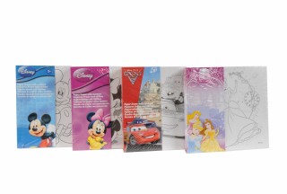 Kifestõ +4db filctoll 15x15cm 4féle disney