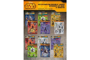 Matrica hologramos a4 2lap 6féle star wars