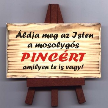 Állványos tábla/ Pincér