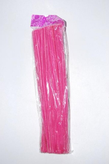 Zsenilia drót aluminium mûszál 30cm világosrózsaszín S/100