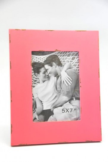 Képkeret fa 21,5x26,5cm rózsaszín