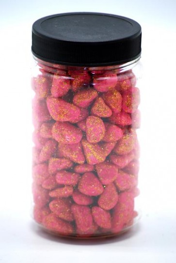 Kavics glitteres 500gr 8-12mm pink-arany