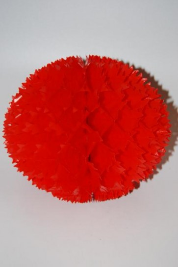 Dekor lampion virág pvc 10cm piros  SSS