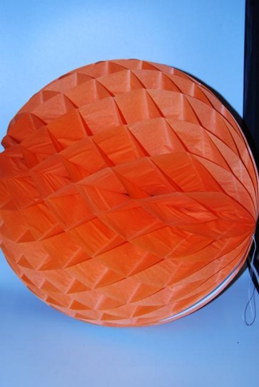 Dekor lampion labda papír 50cm narancssárga SSS
