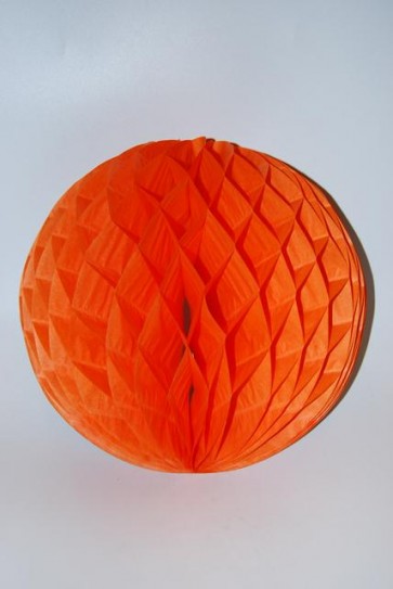 Dekor lampion labda papír 35cm narancssárga SSS