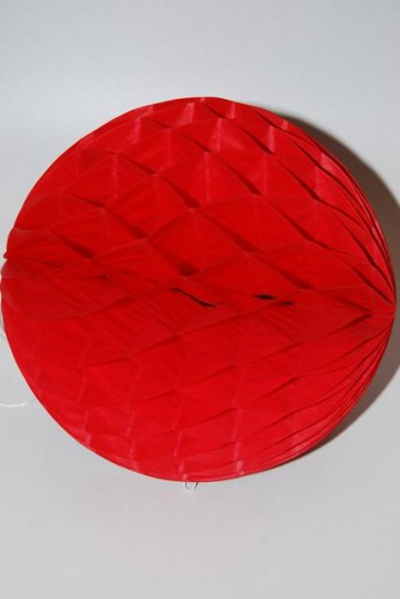 Dekor lampion labda papír 20cm piros SSS