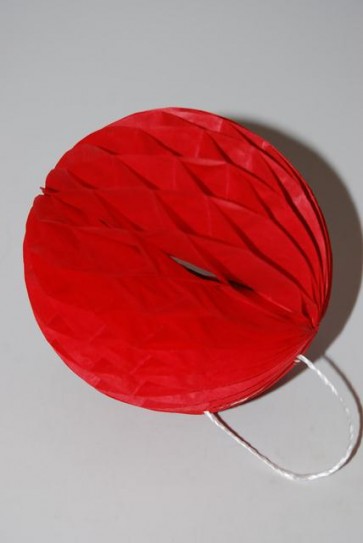 Dekor lampion labda papír 10cm piros SSS