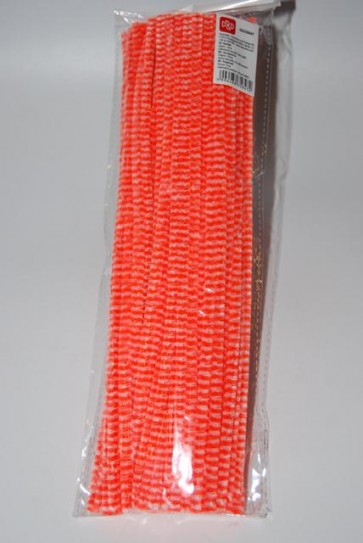 Zsenilia drót aluminium mûszál 0,6x30cm fehér-narancssárga S/100 SSS
