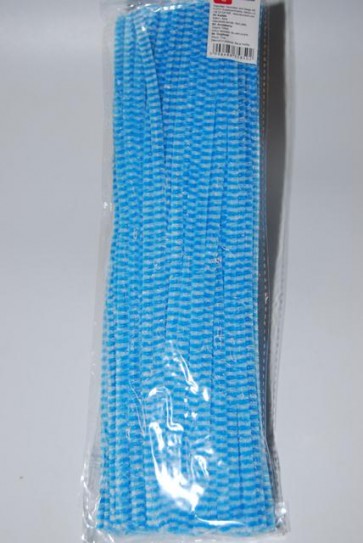 Zsenilia drót aluminium mûszál 0,6x30cm fehér-kék S/100 SSS