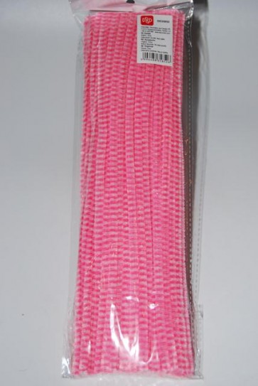 Zsenilia drót aluminium mûszál 0,6x30cm fehér-rózsaszín S/100 SSS