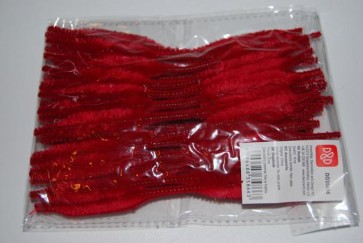 Zsenilia drót 2 gömbbel aluminium mûszál 15cm burgundia S/50 SSS