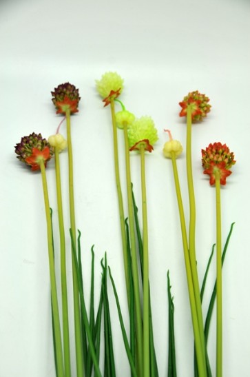 Selyemvirág Díszhagyma mini mûanyag 85cm lila, fehér, piros 3 féle
