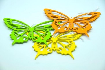 Pillangó fa 15x10cm színes 3 féle