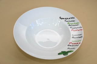 Spagettis tál tészta variációk 27 cm porcelán