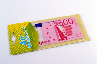 Illatosító, euro bankjegy 12*6,5cm