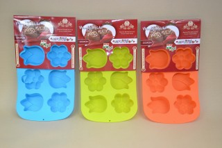 Muffinsütõ szilikon 6-os tulipán/margaréta 26*17cm