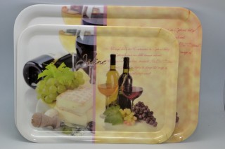 Tálca 38,4*28,5*2cm mûa. wine-cheese