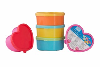 Tárolódoboz mini, szív forma 5db